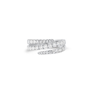 Diamond Open Double Wrap Ring