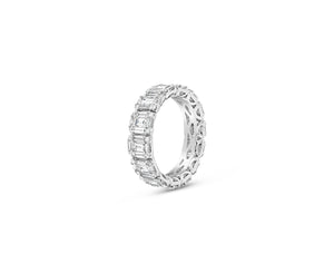 Illusion set Baguette & Round Eternity Ring