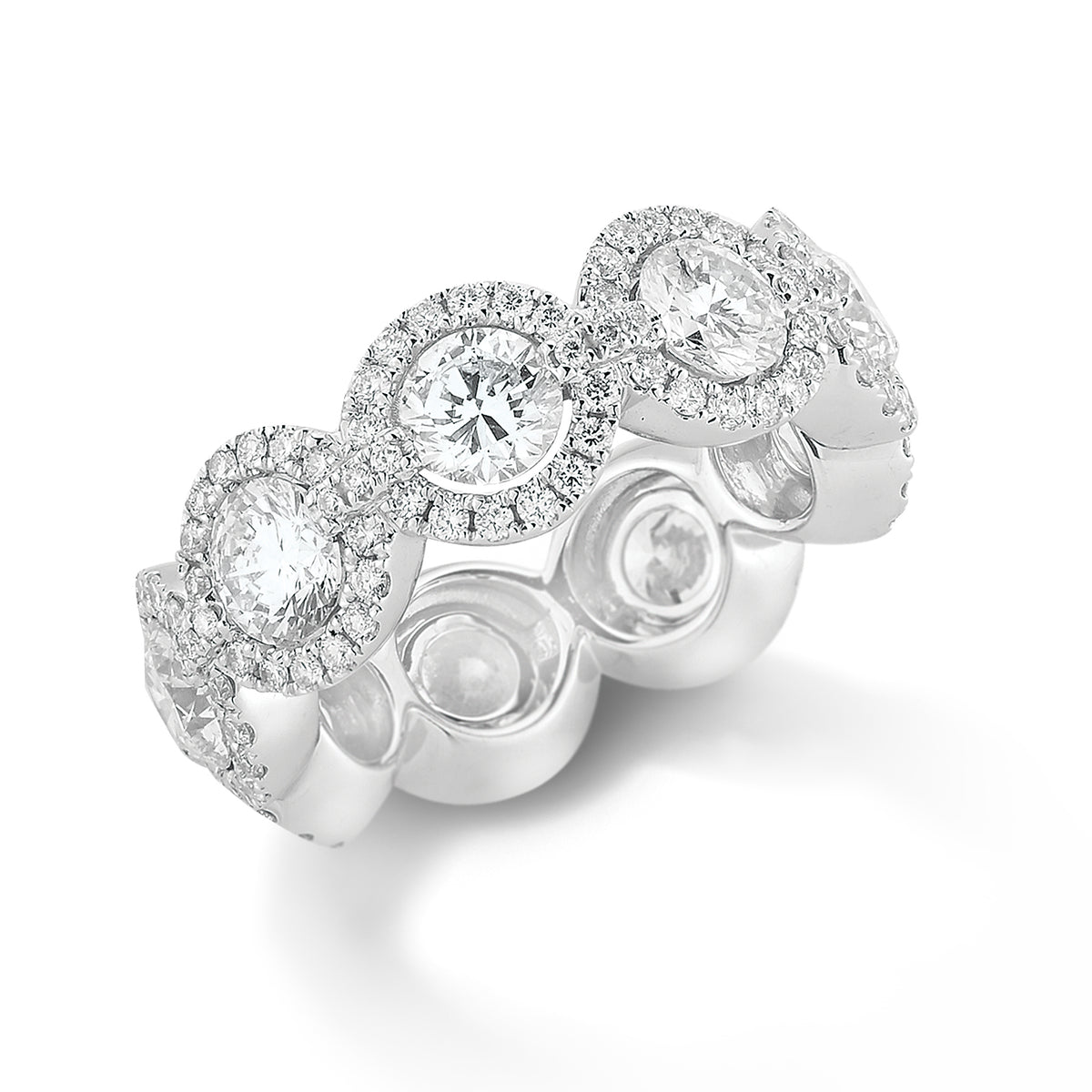 Halo Diamond Eternity Band