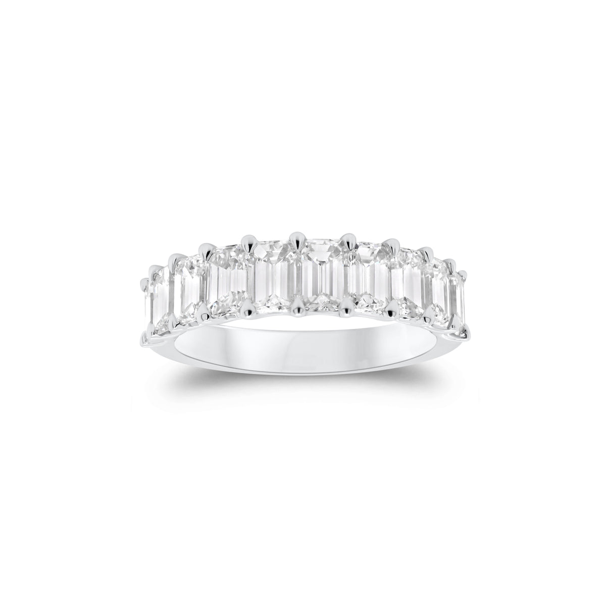 Emerald-Cut Diamond Wedding Band