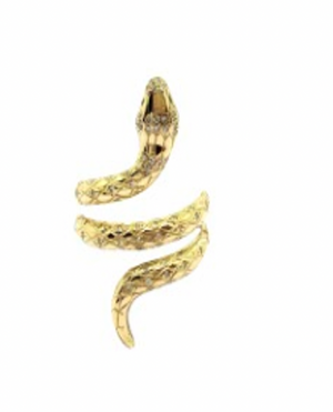 Diamond & Emerald Serpent Ring