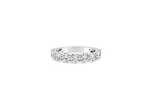 Shared Prong-Set Diamond Wedding Band