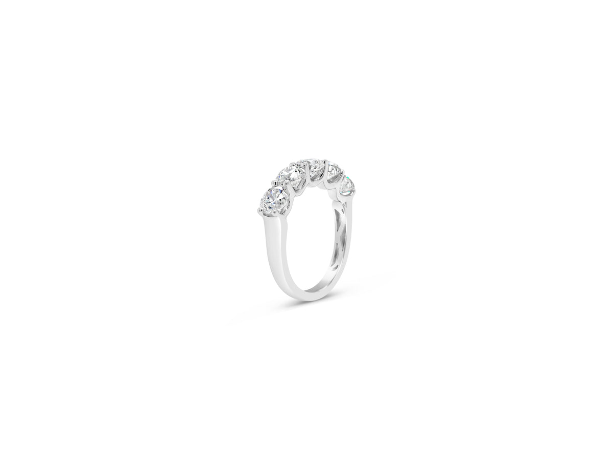 5 Stone Diamond Anniversary Ring