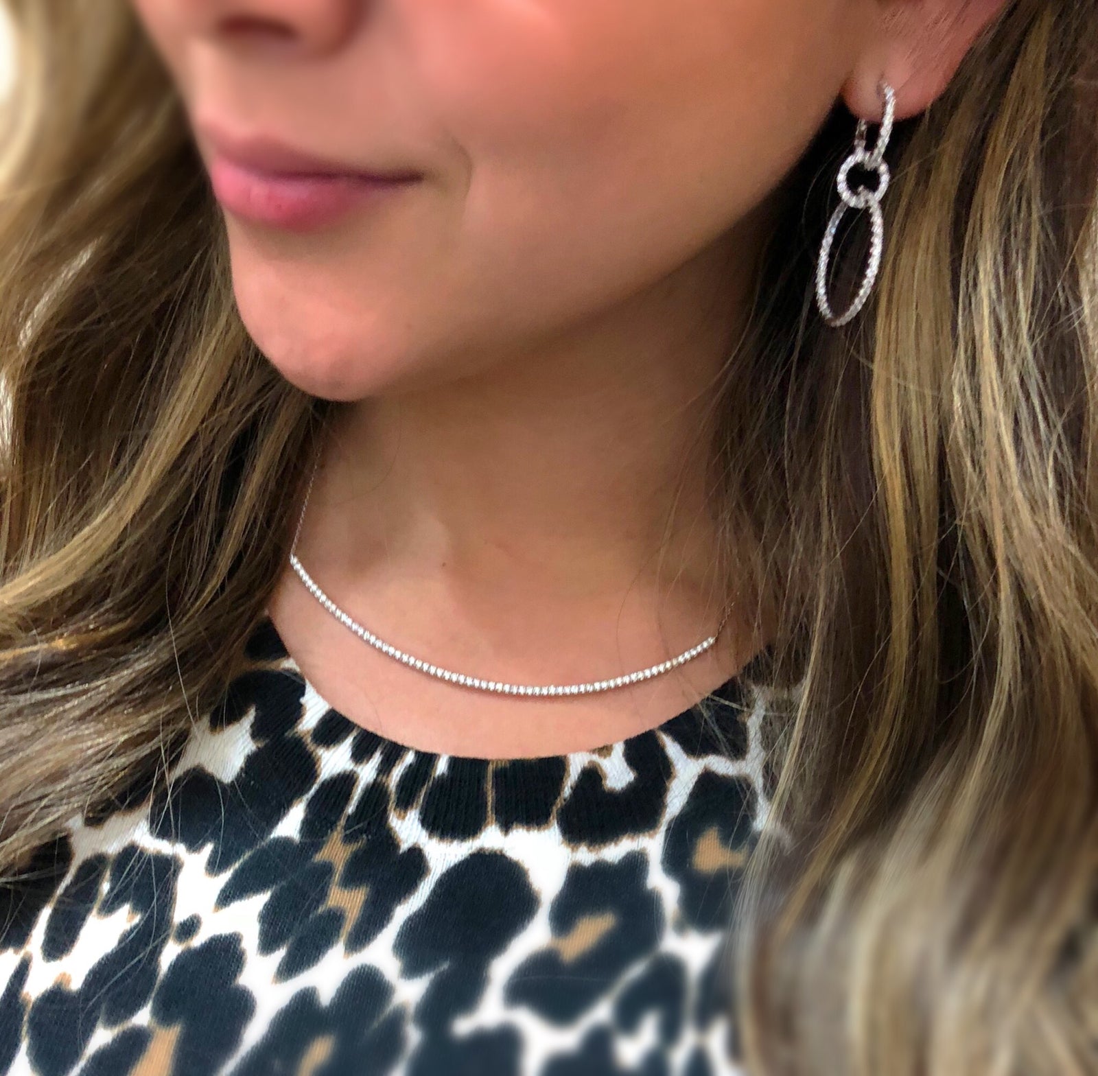 Diamond Dangle Cocktail Earrings  -14K gold weighing 5.56 grams  -134 round diamonds totaling 2.65 carats