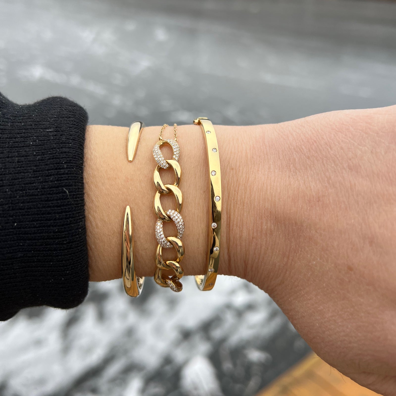 Gold Claw Cuff - 14K gold weighing 12.30 grams