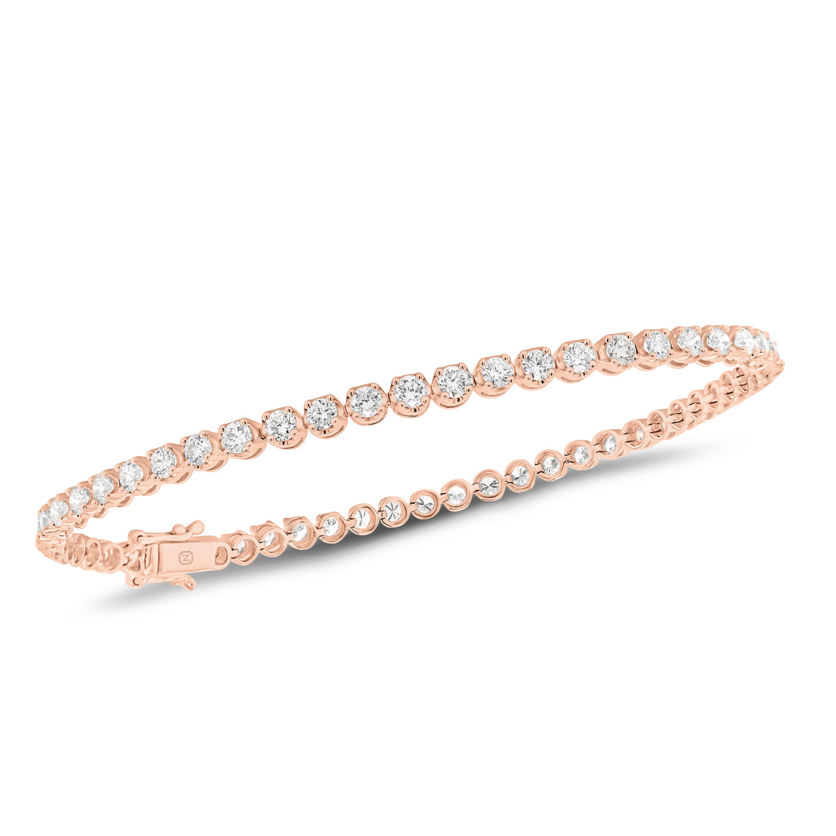 2.72 ct Diamond Tennis Bracelet  14K gold weighing 5.94 grams  - 54 round diamonds weighing 2.72 carats