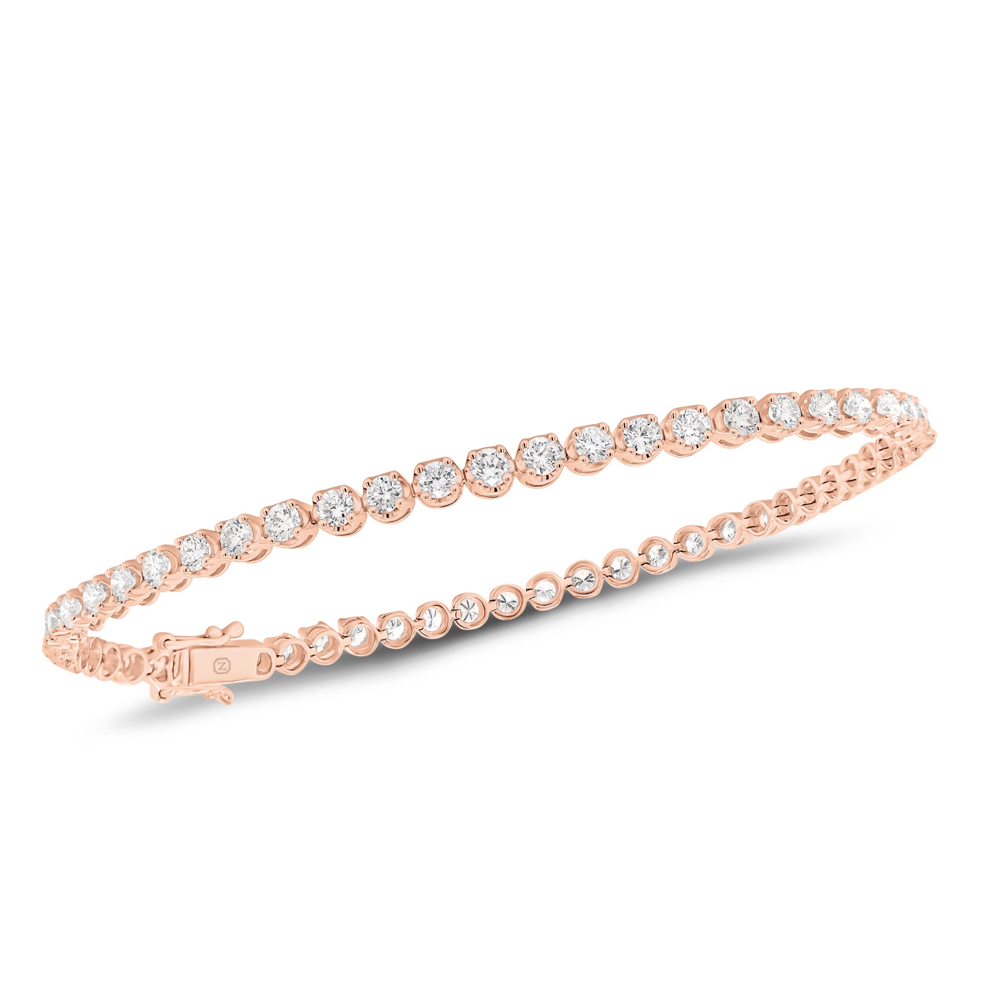 14k Gold & Fancy-Shape Diamond Tennis Bracelet – Sabrina Design