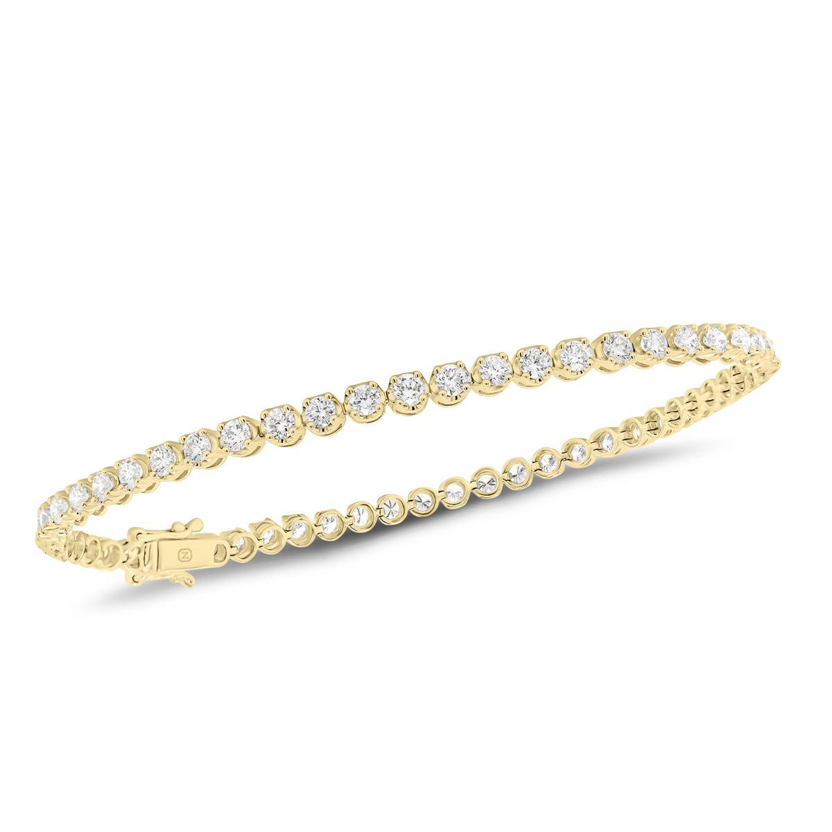 2.72 ct Diamond Tennis Bracelet  14K gold weighing 5.94 grams  - 54 round diamonds weighing 2.72 carats