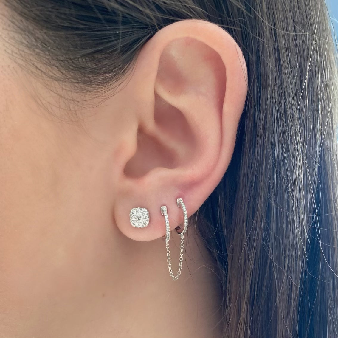 Aggregate 281+ double piercing earrings online super hot