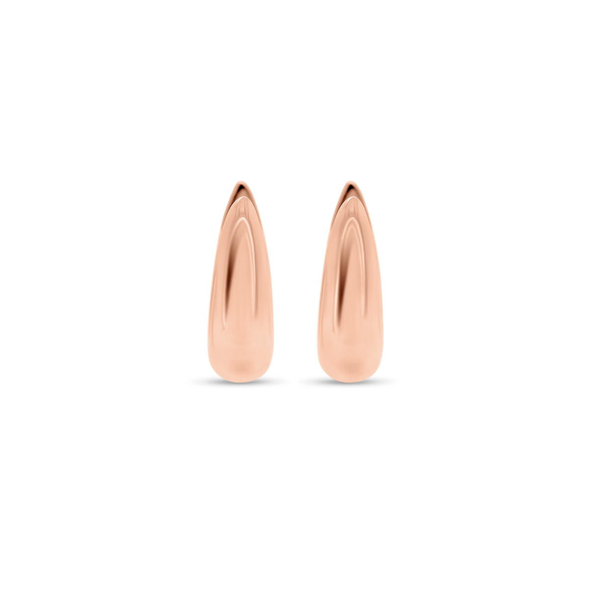 Gold bold huggie earrings - 14K gold weighing 3.08 grams