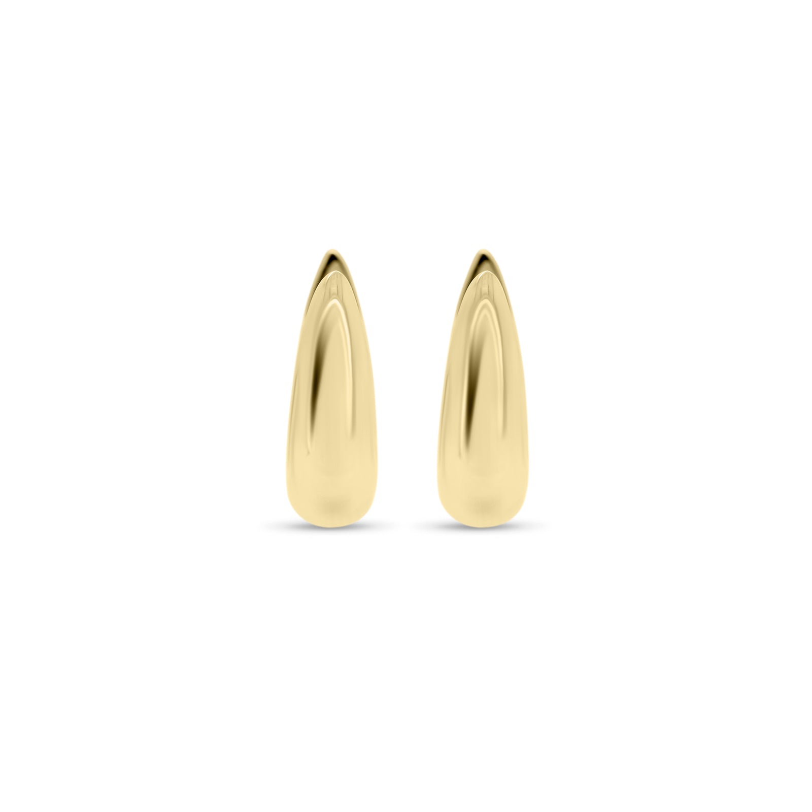 Gold bold huggie earrings - 14K gold weighing 3.08 grams