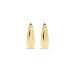 Gold bold huggie earrings - 14K gold weighing 3.08 grams