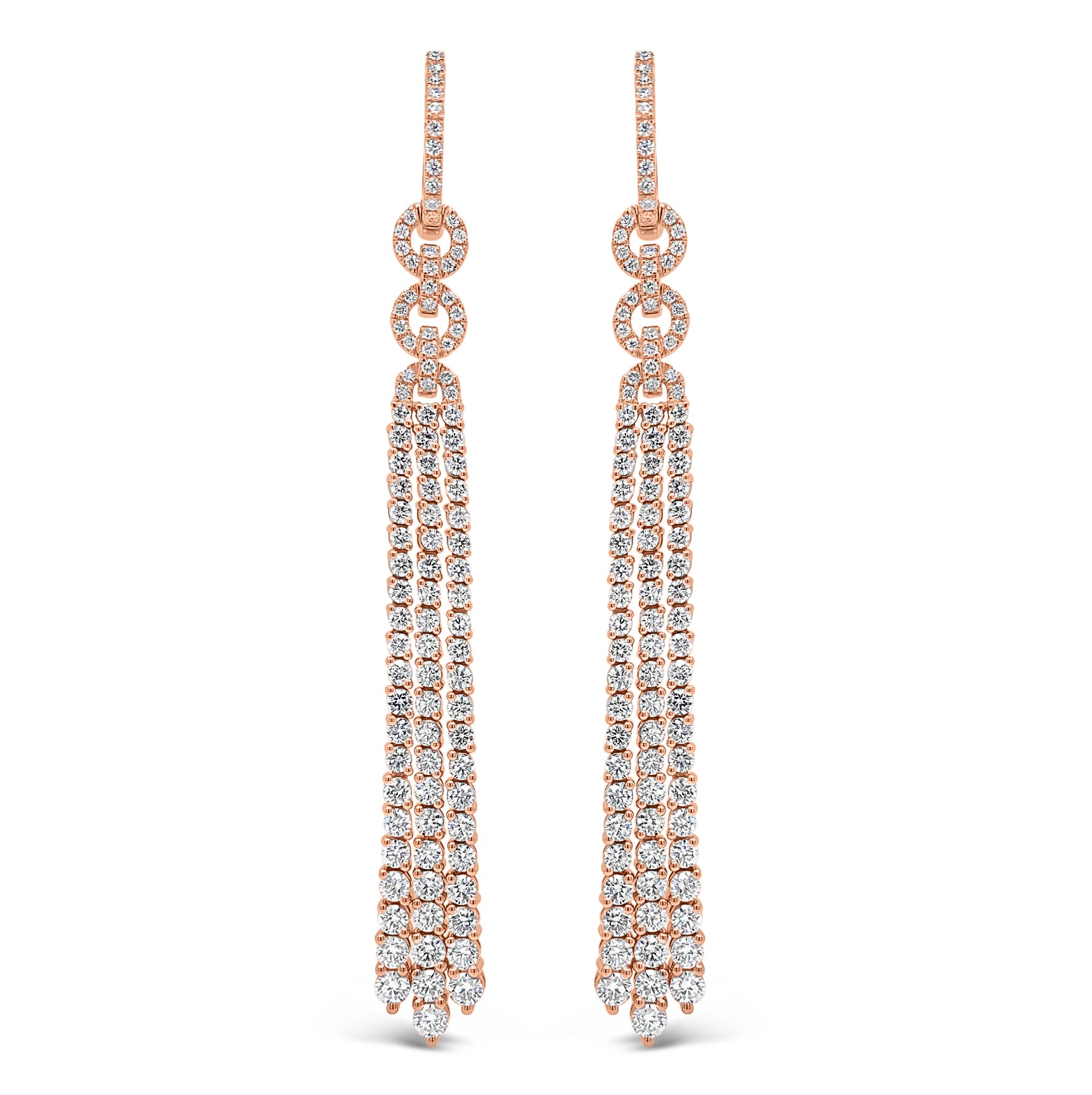 Diamond tassel earrings Clearance