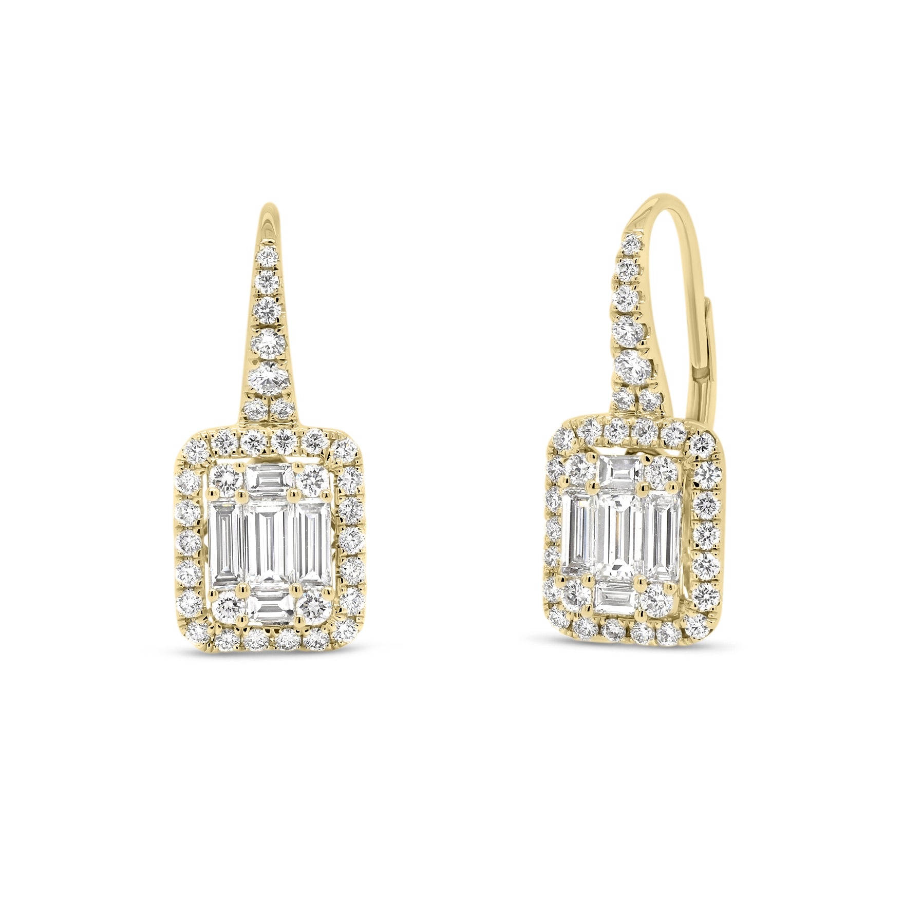 10kt Golden Teardrop Diamond Earrings - Dazzling Elegance – Splendid  Jewellery