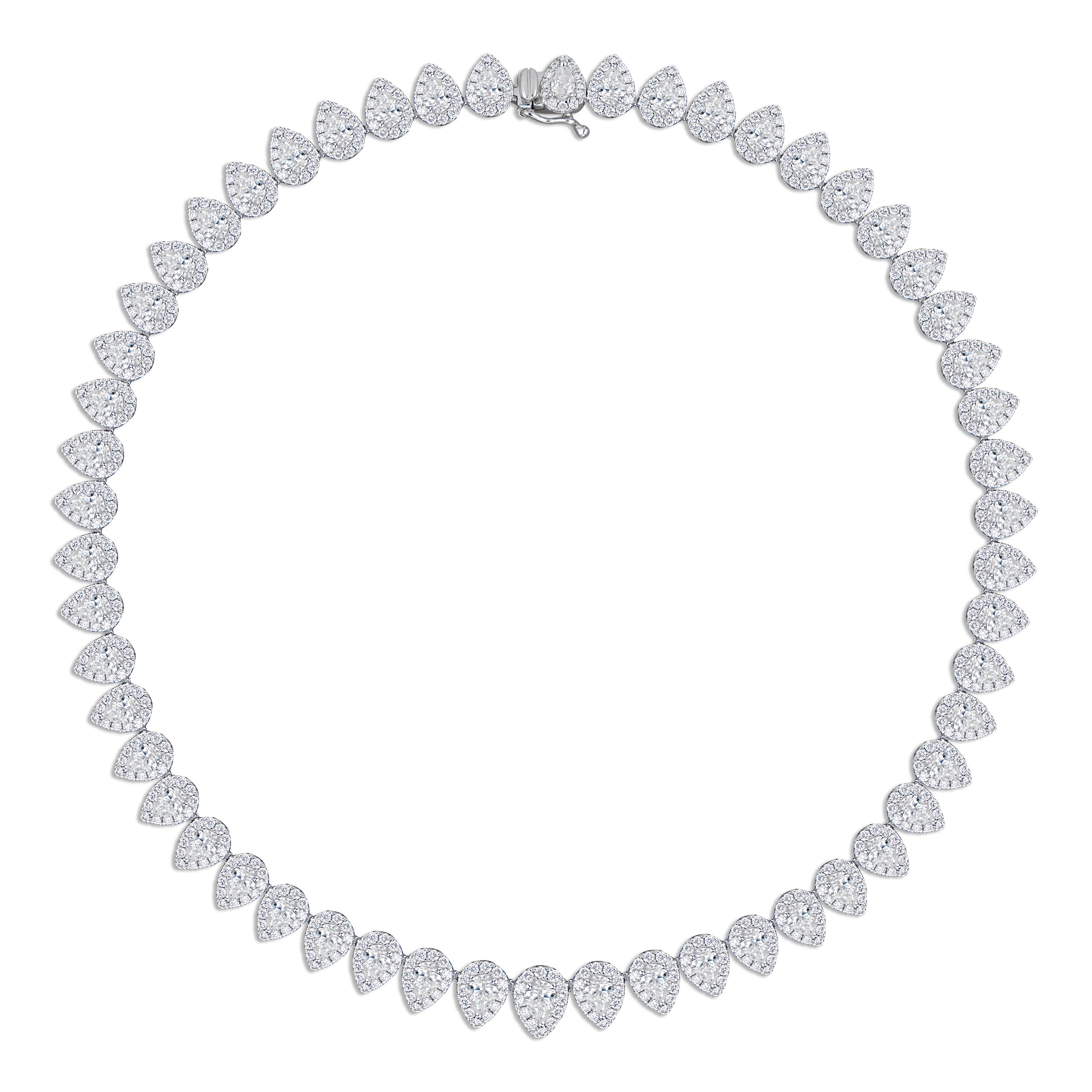 Halfway Diamond Tennis Necklace – San Antonio Jewelry