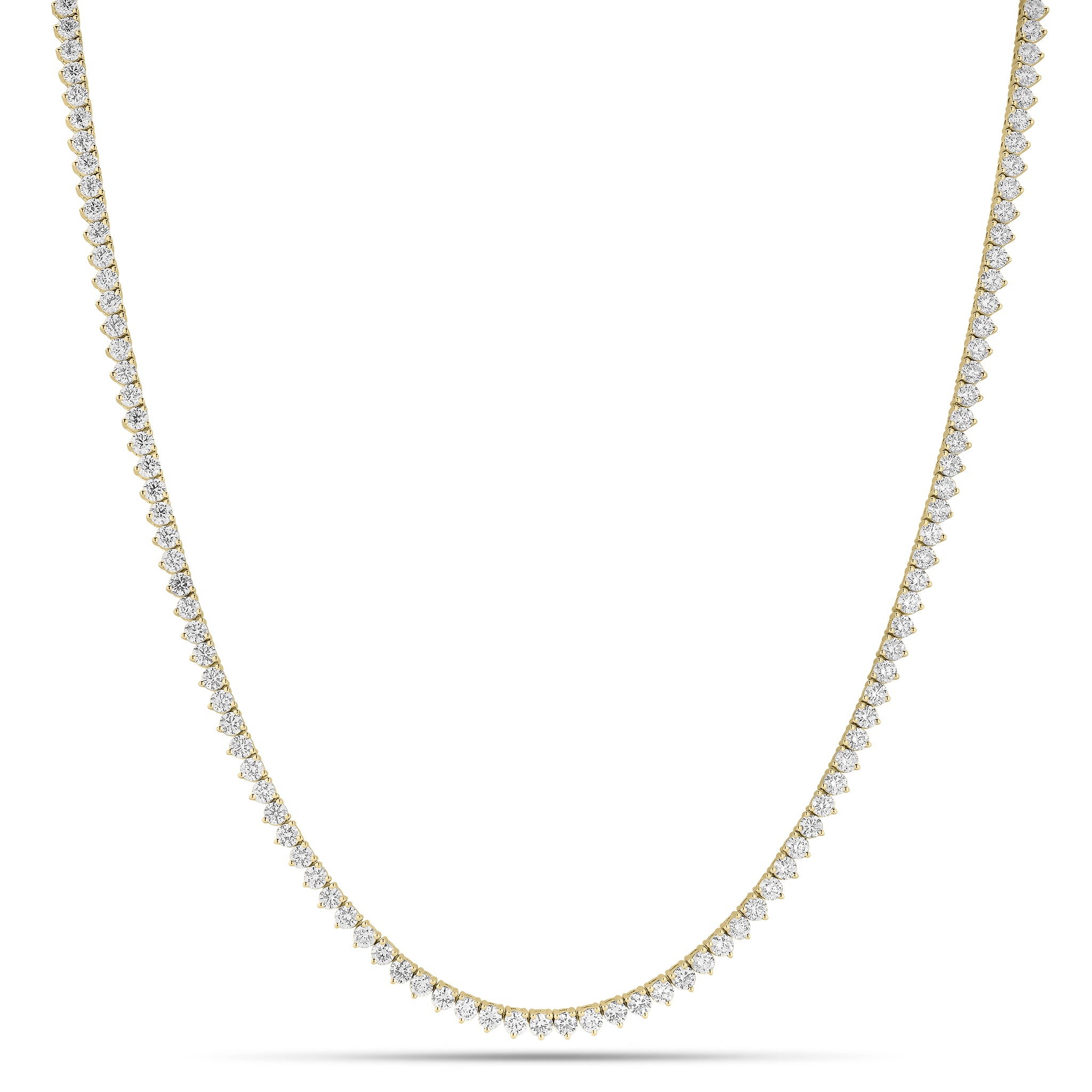 Natural Diamond Crown Set Tennis Necklace 14k Yellow Gold Hip Hop Chain  Iced Out Diamond Chain at Rs 1358799 | Diamond Necklace in Surat | ID:  26094918448