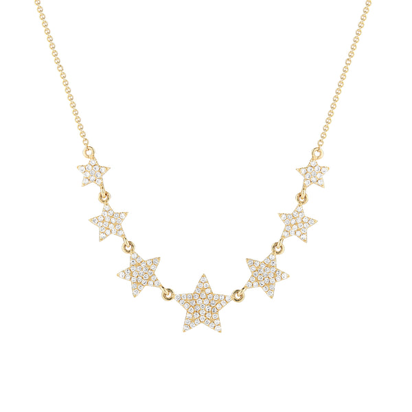 Sterling Silver Necklace Small Star With Sun Diamond Neckless at Rs 1999.00  in Surat