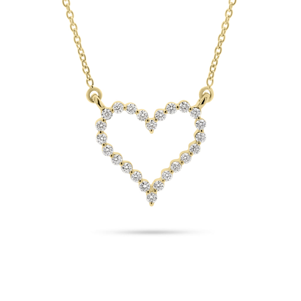 アクセサリー Heart diamond 0.3 k18 necklace Keyzar · The Riley Set With A 1 Carat Heart Lab Diamond