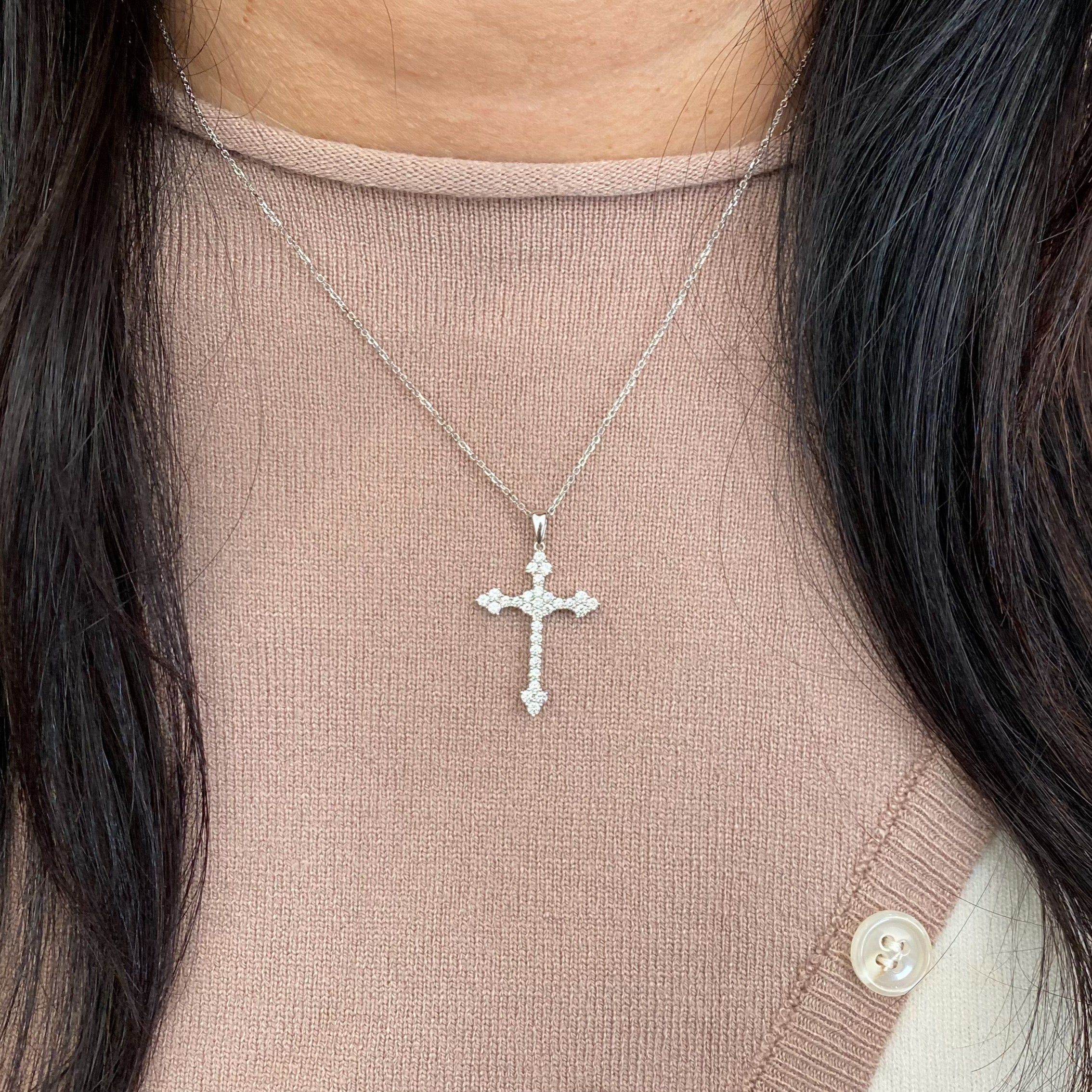 Diamond cross womens Clearance