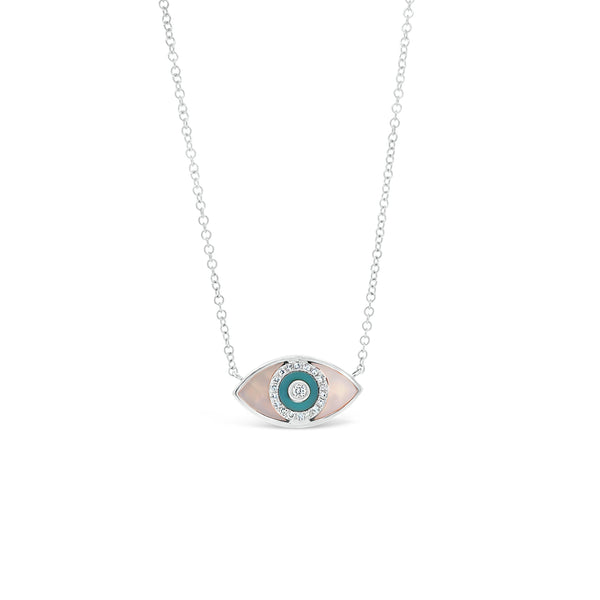 Golden CZ Stones Gold Plated Cute Evil Eye Pendant In 925 Sterling Silver  at Rs 120/piece in Jaipur