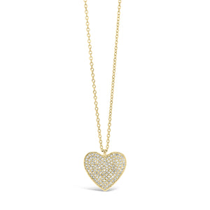 Diamond Classic Heart Pendant Necklace
