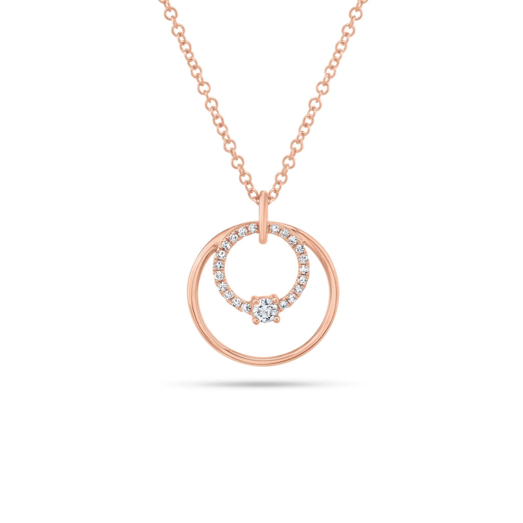 925 Rose Gold Plated Silver Reversible Medallion Necklace | The Ring Austin  | Round Rock, TX
