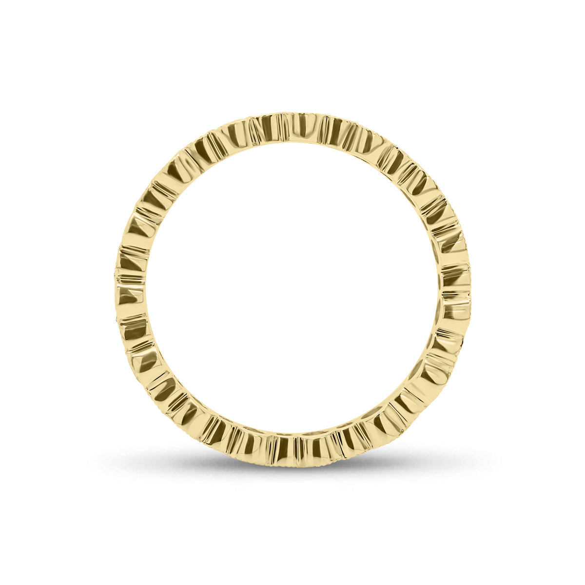 Diamond Milgrain Eternity Ring - 18K gold weighing 1.53 grams  - 30 round diamonds weighing 0.95 carats