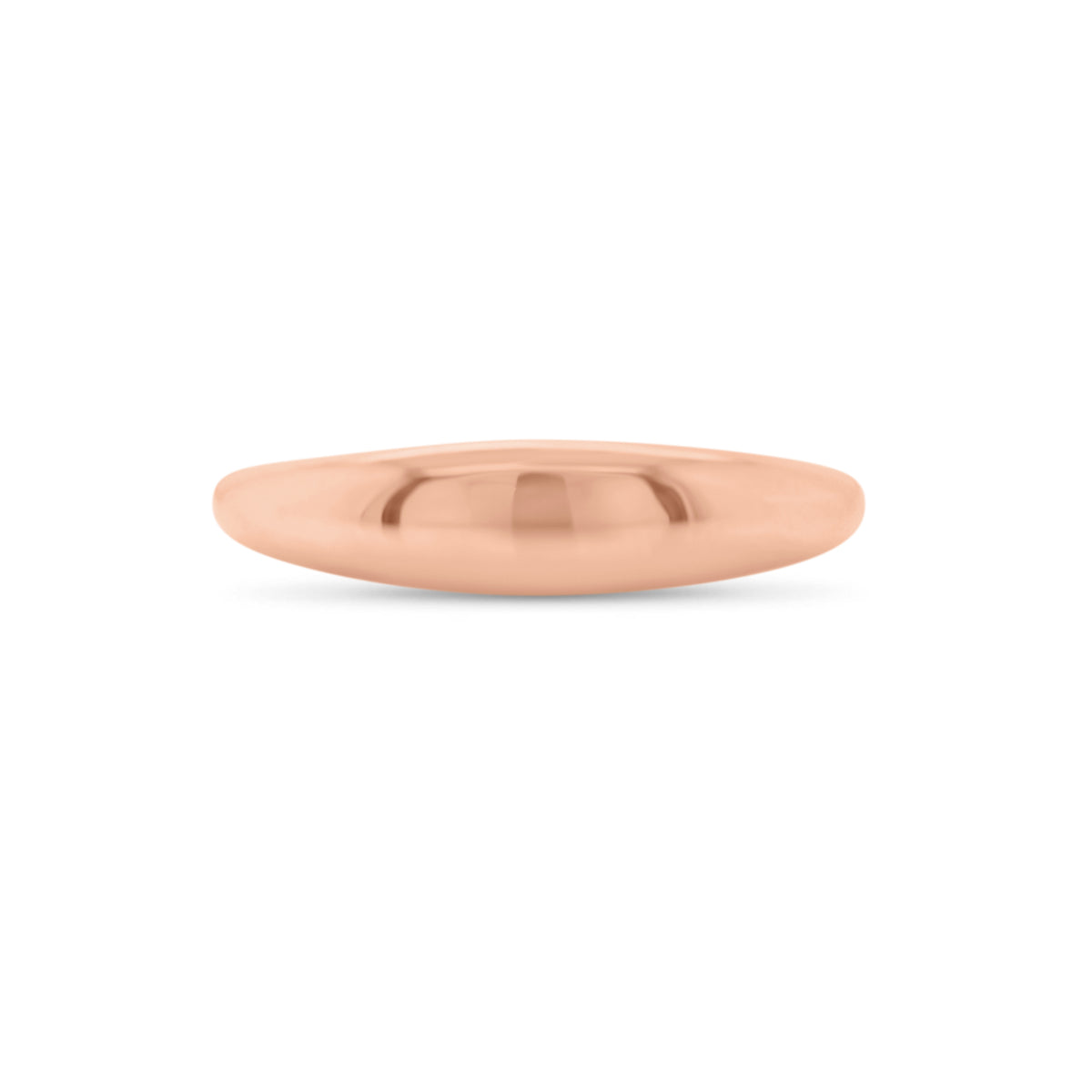 Gold Slim Dome Ring  - 14K gold weighing 2.12 grams