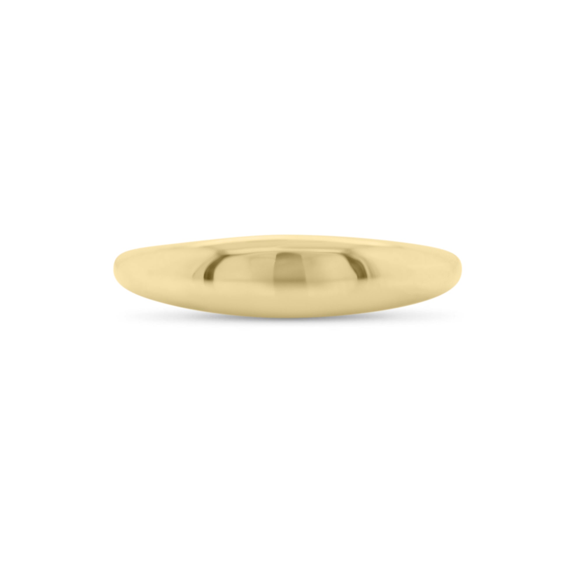 Gold Slim Dome Ring  - 14K gold weighing 2.12 grams