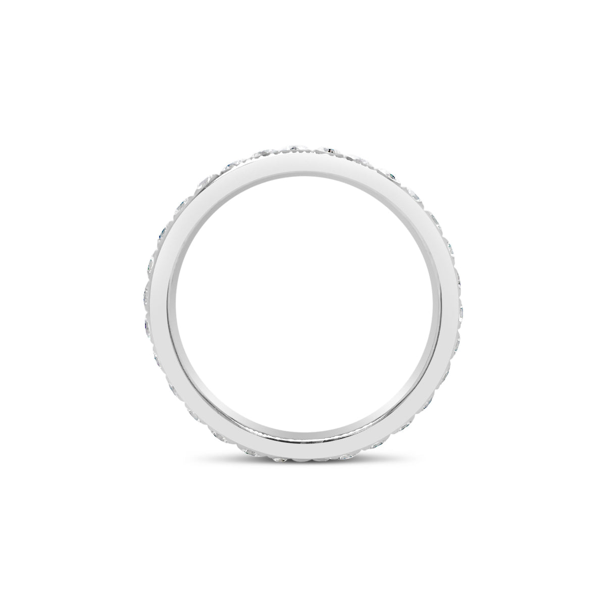 Comfort Fit Diamond Eternity Band Ring  -18k gold weighing 2.53 grams  -28 round diamonds weighing 1.12 carats