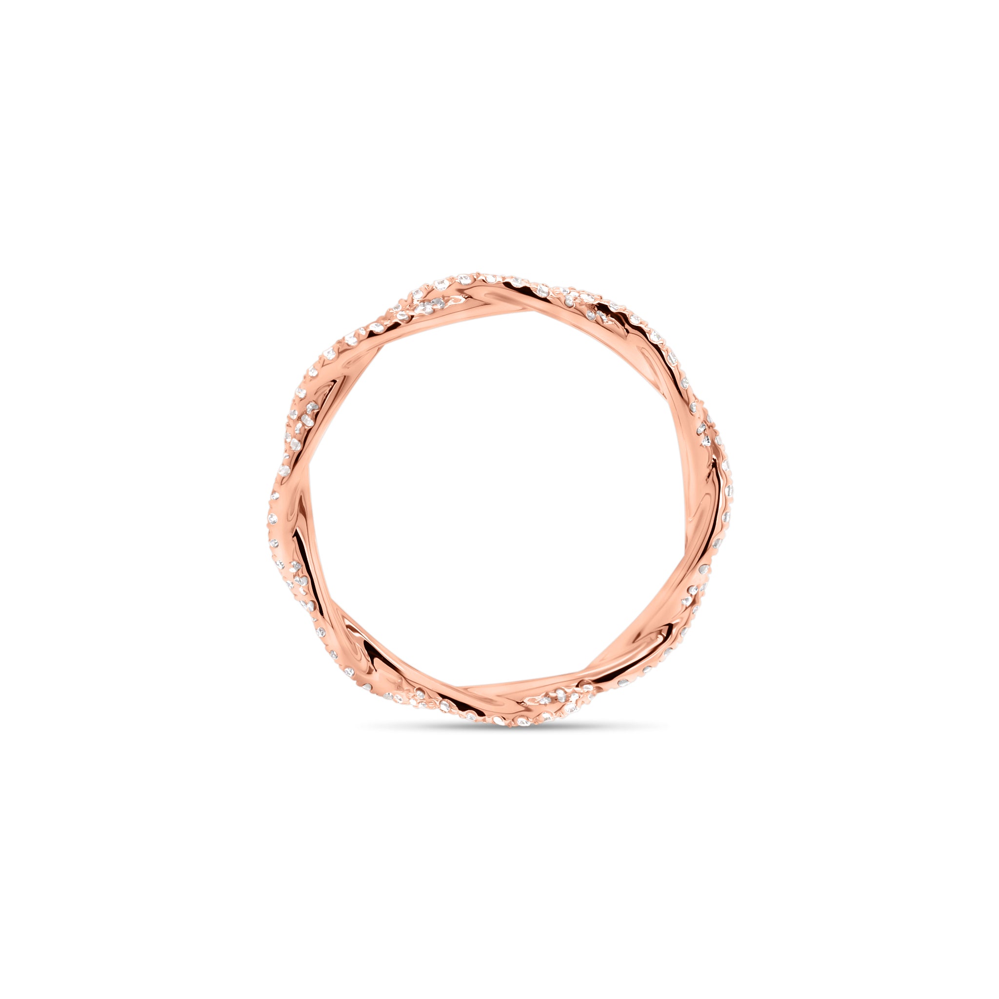 Diamond Twist Infinity Ring - Nuha Jewelers