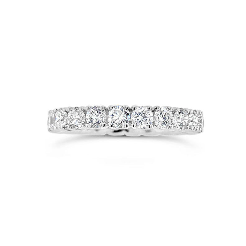 Simple Four Prong-set Diamond Eternity Ring