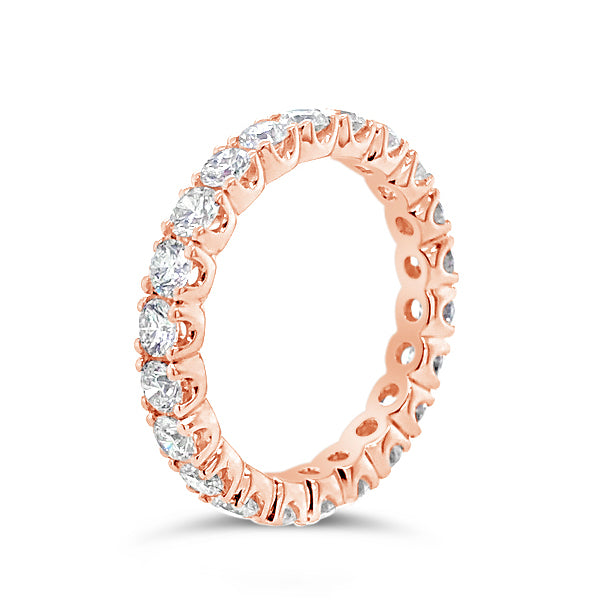 Simple Four Prong-set Diamond Eternity Ring