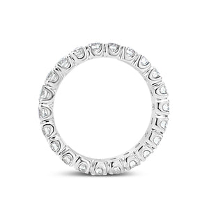 Simple Four Prong-set Diamond Eternity Ring