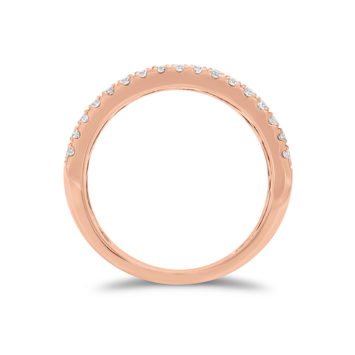 Baguette and Round Diamond Thick Wedding Band - 18K gold weighing 5.10 grams  - 46 round diamonds weighing 0.77 carats  - 12 slim baguettes weighing 0.66 carats